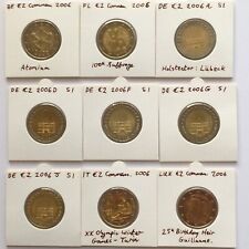 9x 2 Euro Commem Coins 2006