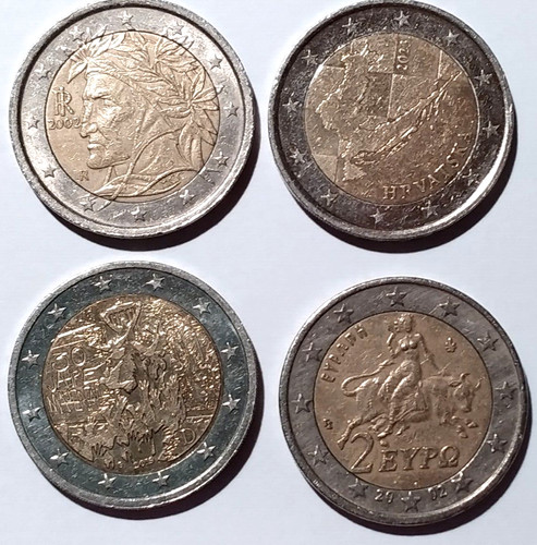 Euro coins popular - 2-euro, coins,